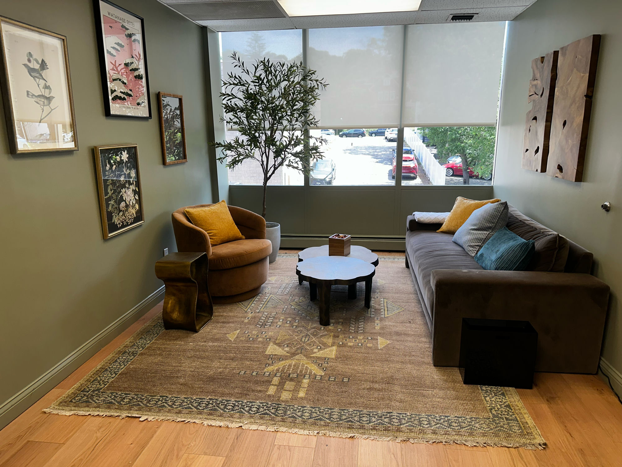 The Fort Lee Therapy office interior in Englewood, NJ — a warm, calming therapy space